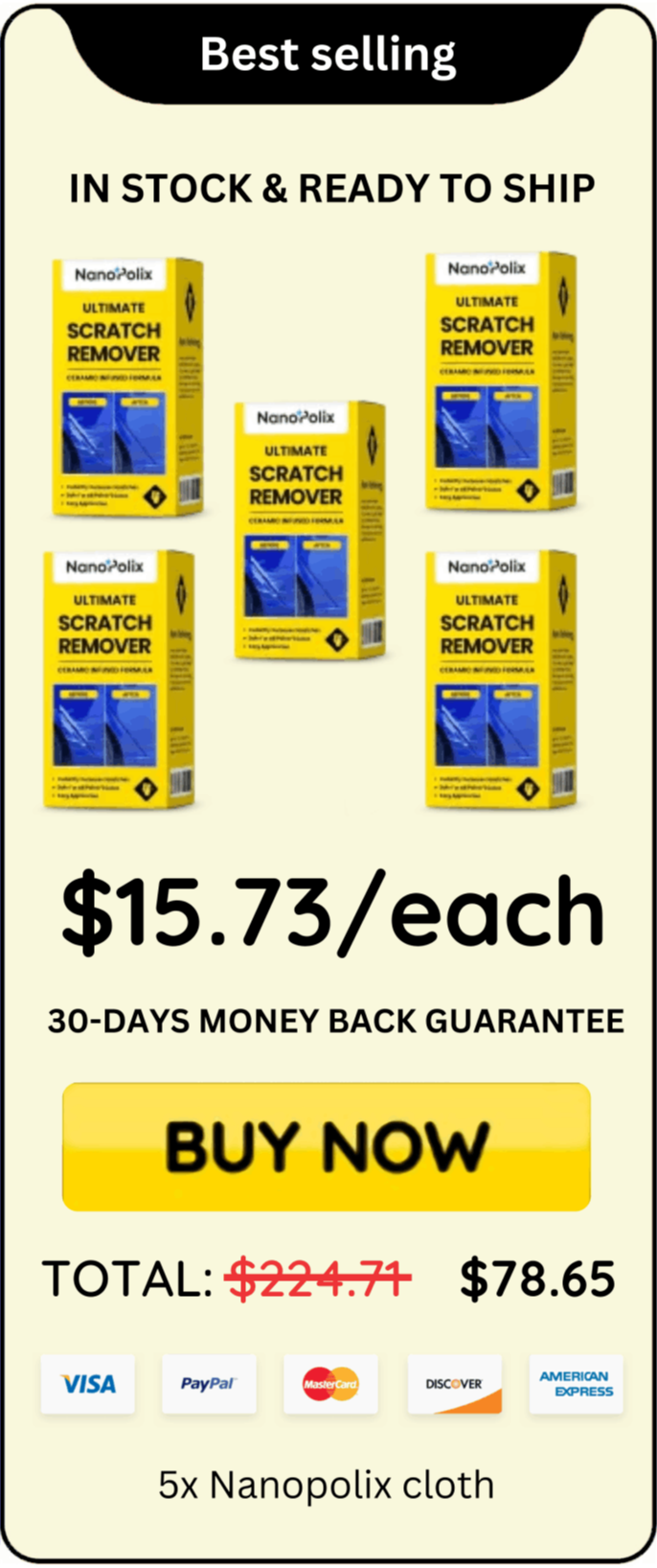 Nanopolix cloth offer price